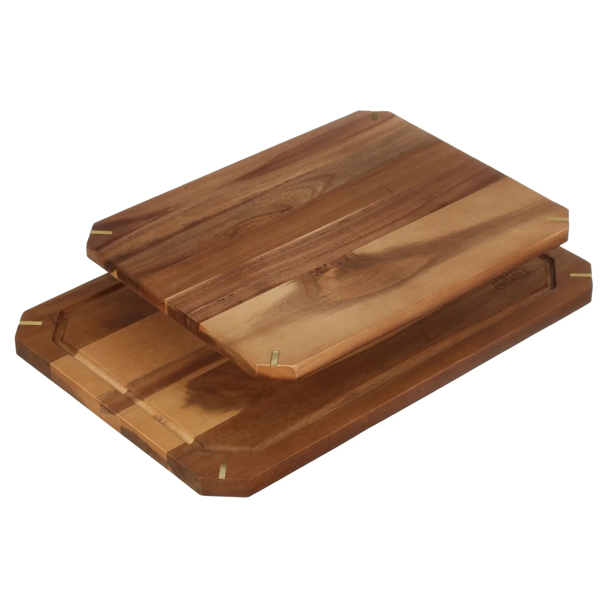 

2-Piece Acacia Cutting Board Set. Durable, Knife Friendly, Natural Wood. Kitchen Essential, Dishwasher Safe, Hostess Gift Idea.