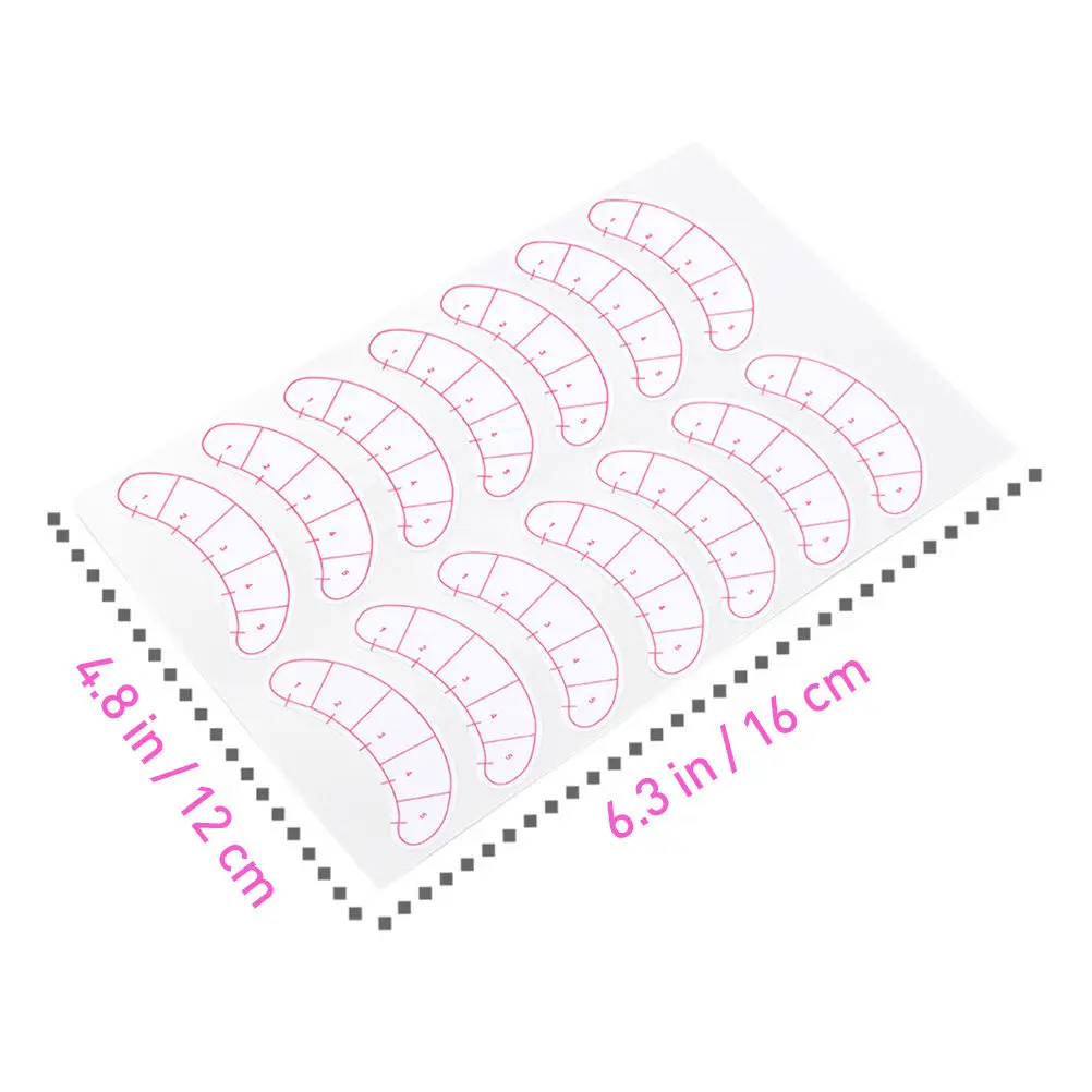 10 sheets Eyelash Extension Halloween Christmas New Year Eyelash Extension Practice Pad Easy Peel Stickers Eyelashes