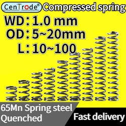 Compression Spring Wire Diameter 1.0mm * Outer Diameter 5-20mm Pressure Rebound Coil Rotor Pressure Spring Spring Clip