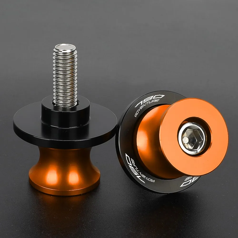 Motorcycle Accessories Swingarm Spools Slider Stand Support For 790 ADVENTURE ADV-R 2019 2020 2021 2022 2023 2024 M8×1.25 Parts 4
