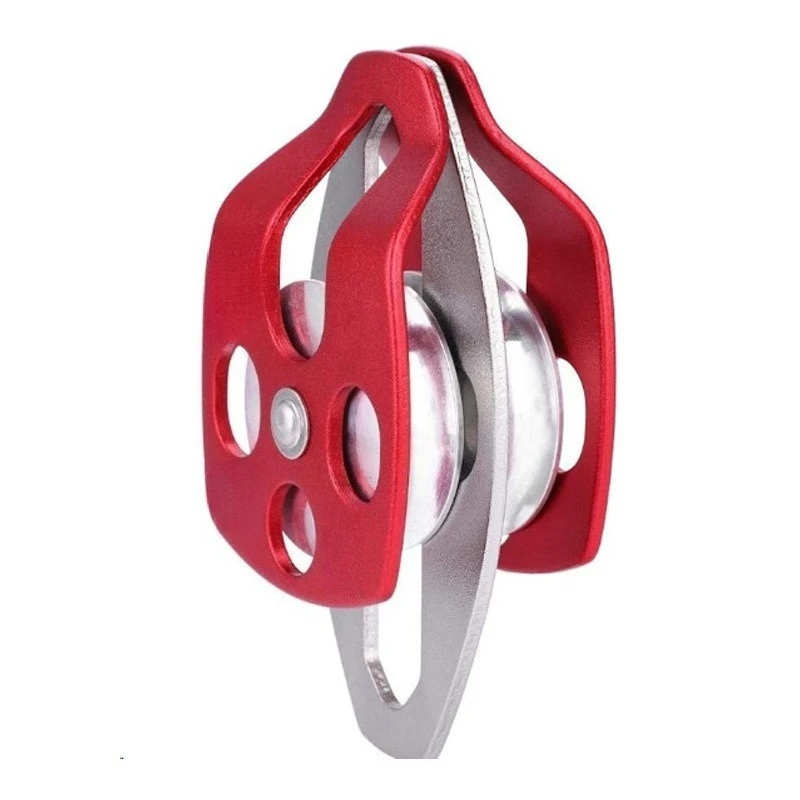 Descent pulley movable side double wheel for climbing fire rescue outdoor cable load bearing slide tool