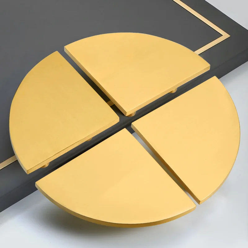 New Chinese Style Wardrobe Handle,Geometric Semi-circular Handle,Playful Fan-shaped Furniture,Wardrobe Drawer Furniture Handle