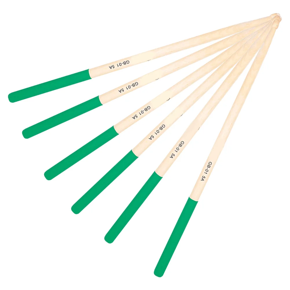 

3 Pairs Anti-Slip Drum Sticks 5A Wooden Practice Sticks For Beginners Kids Students Durable Percussion Instrument Accessories