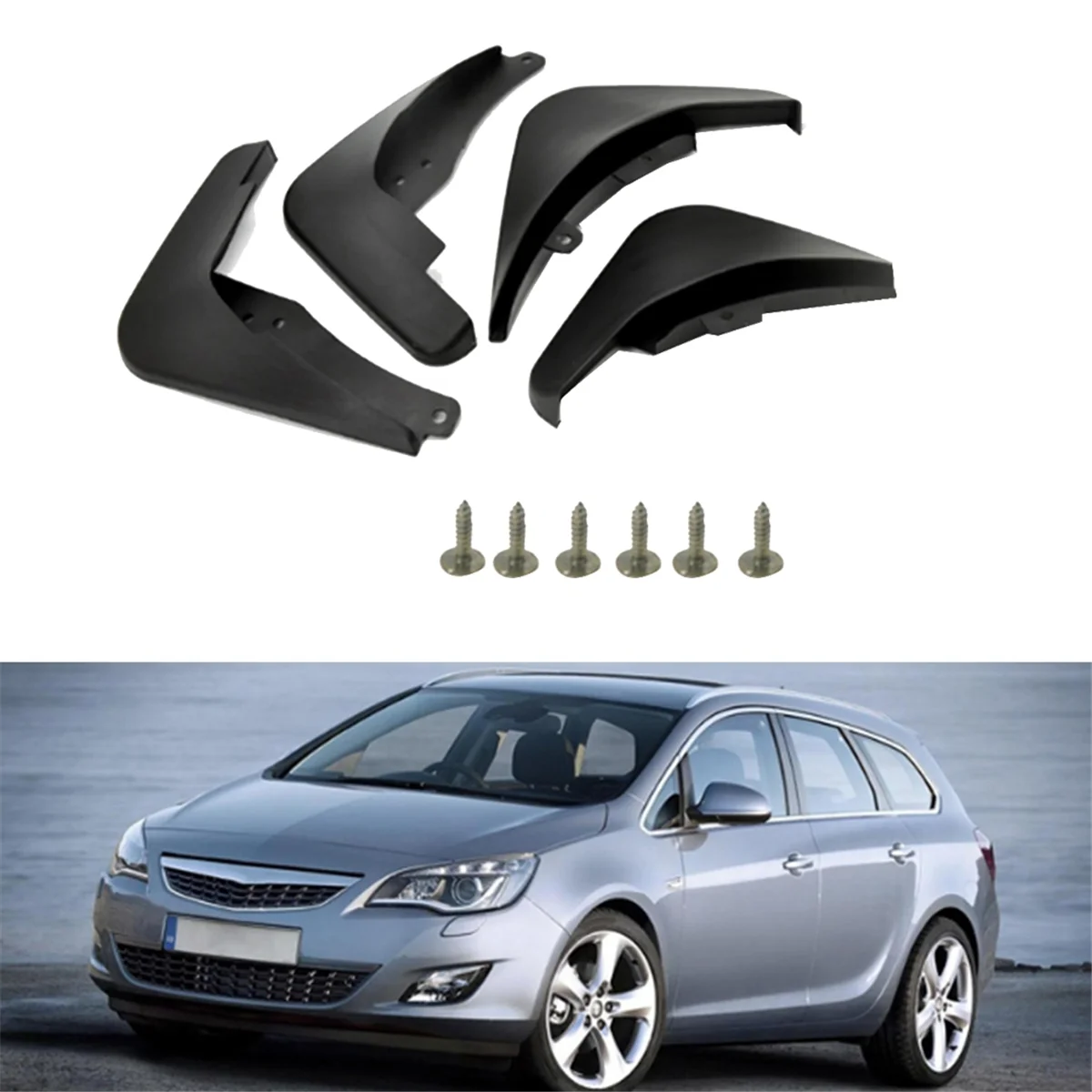 Car Mudflaps Splash Guards Mud Flap Mudguards Fender for Vauxhall Opel Astra J Buick Verano 2010-2016