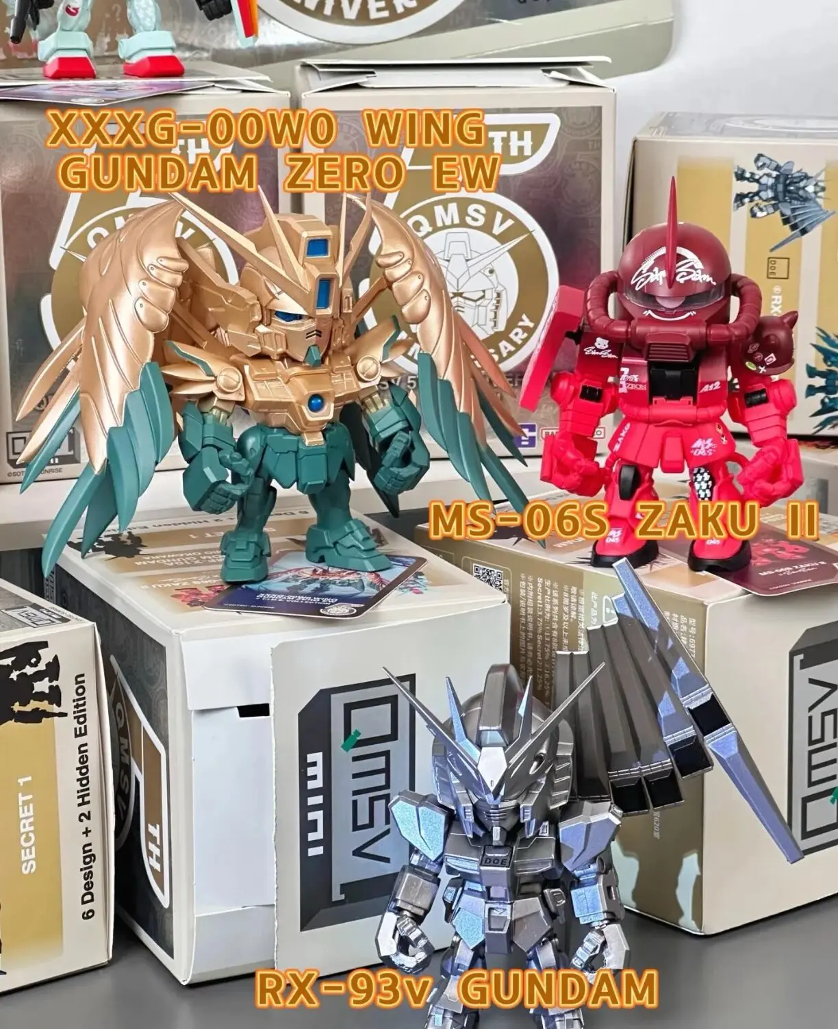 جديد حقيقي بانداي Qmsv Mini 5th الذكرى جمع صندوق أعمى الفنان روبوت مجاني Zaku هدايا مفاجأة رائعة ألعاب المهرجان #3