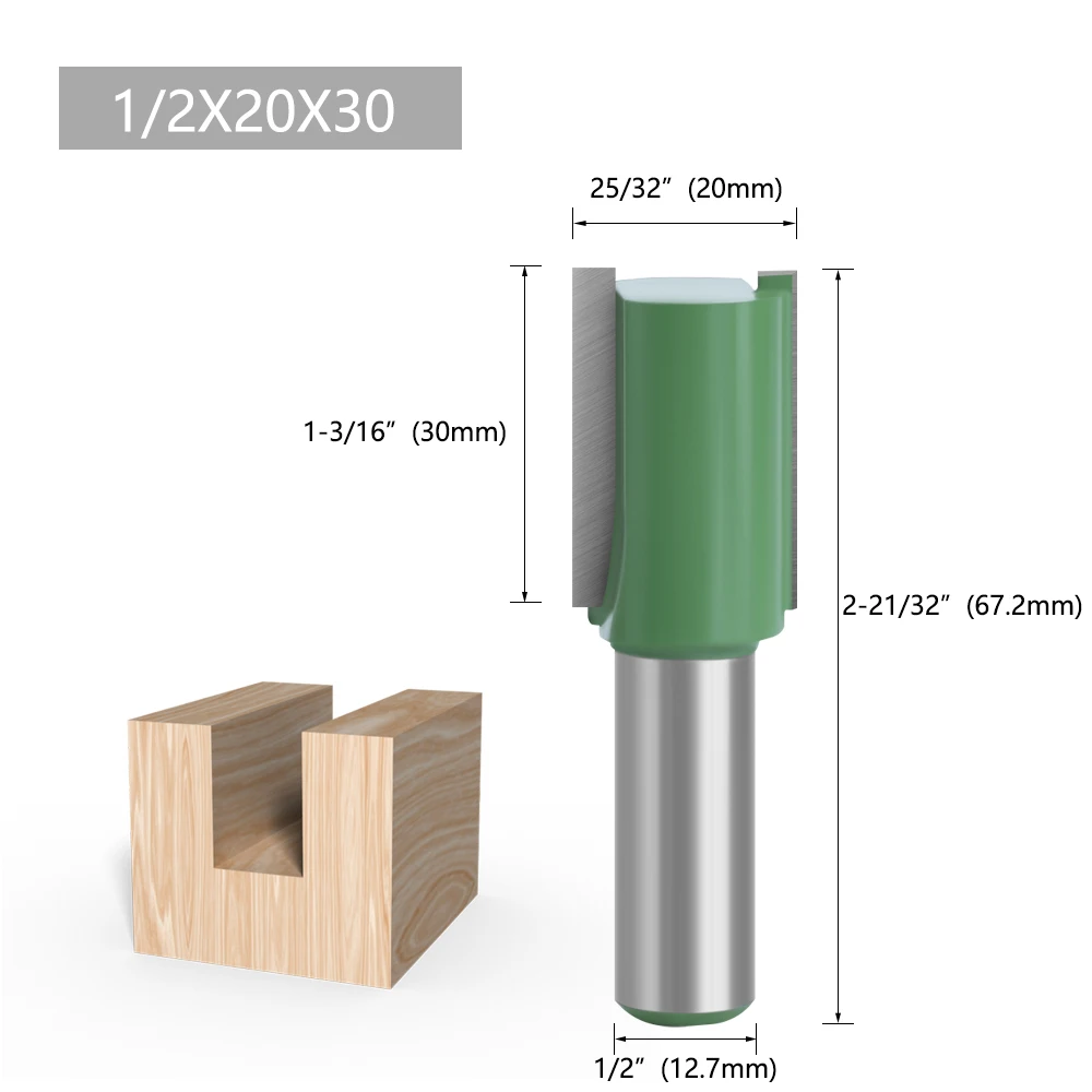 LAVIE Fräser 1/2 Schaft Hartmetall Gerader Fräser zum Nuten Eignet sich für DIY & Professionelle Holzbearbeitung – Detail 11