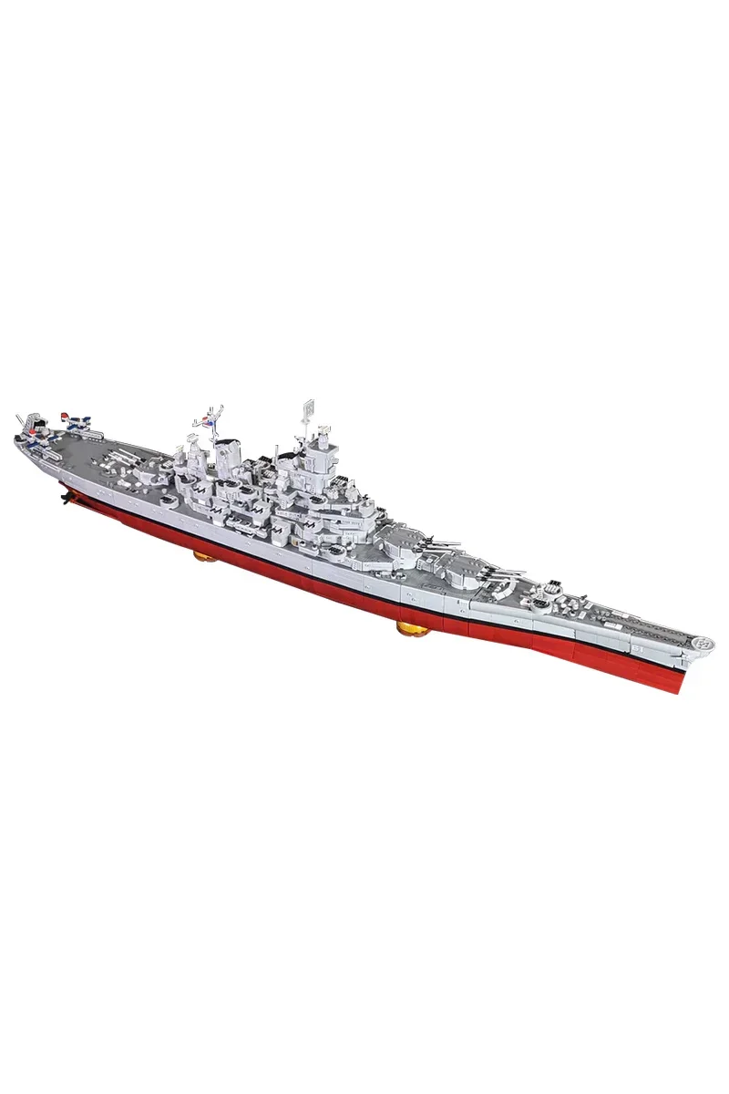 

Конструктор Gobricks MOC USS Iowa BB-61: Модель военного корабля ВМВ, строительные блоки, игрушка для сборки, подарок для детей