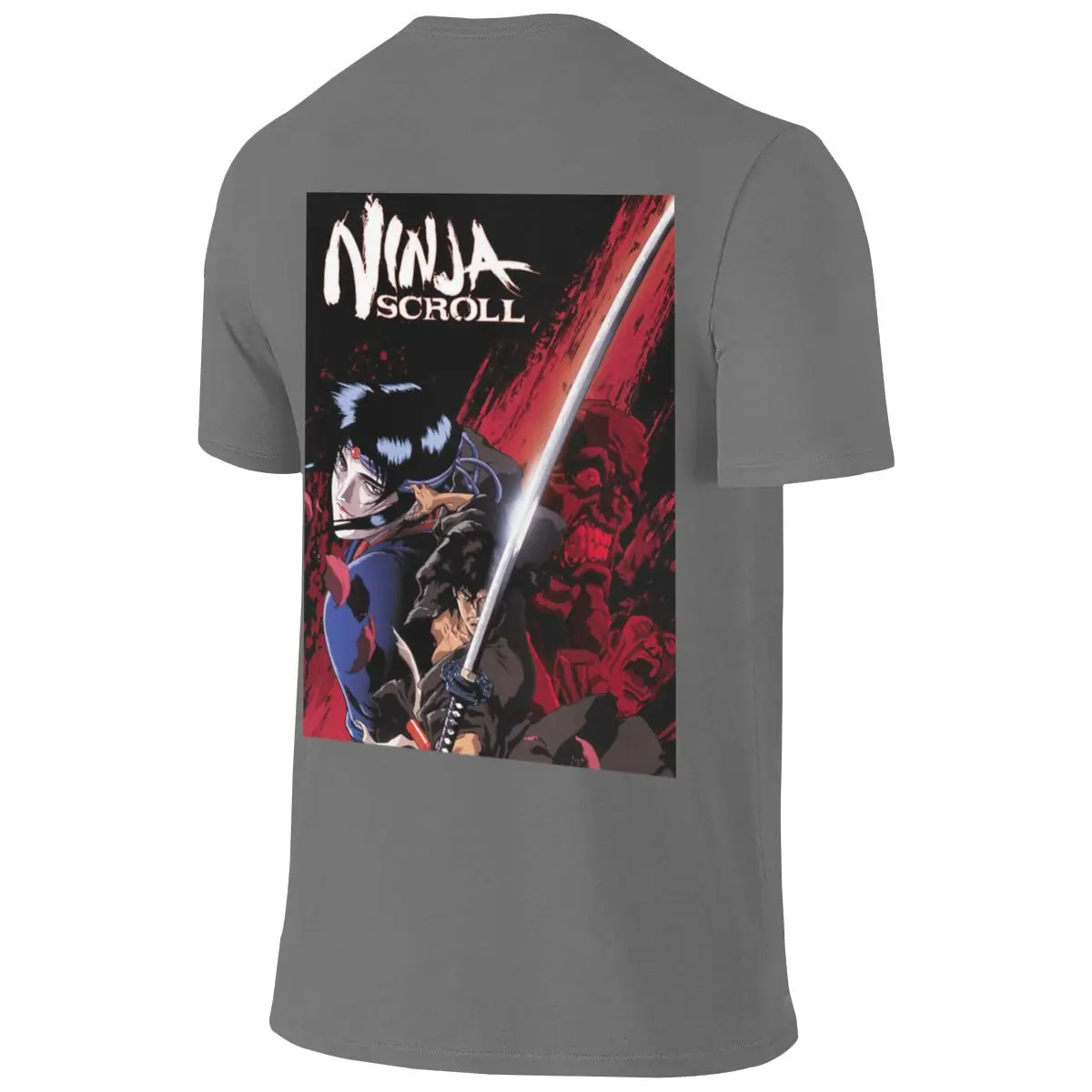 Ninja Scroll Slim Fit Reversible T-shirt Sports Street Atmosphere Women's T-shirts