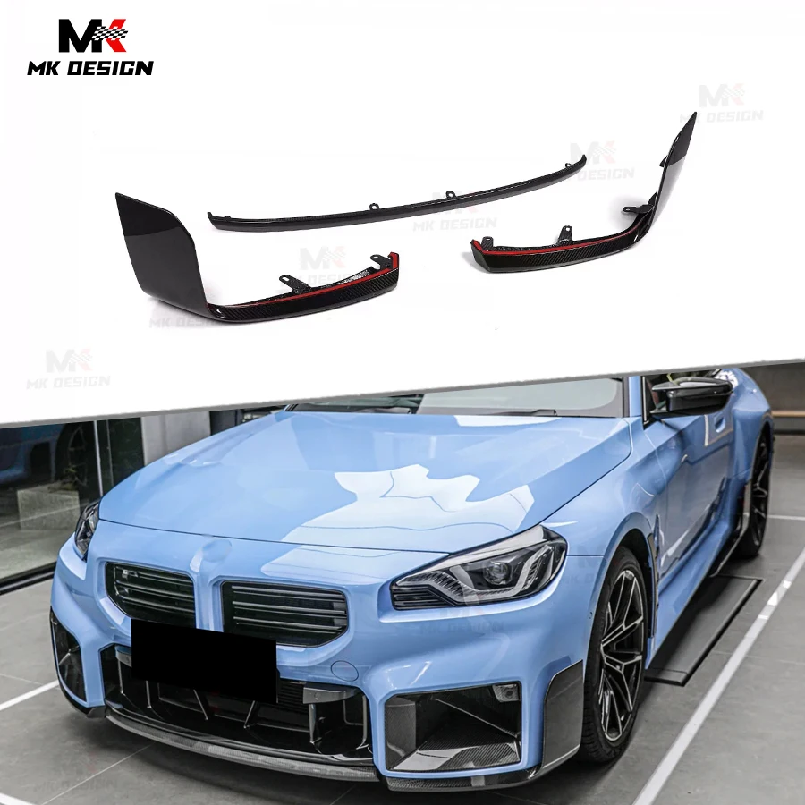 

Carbon Fiber MP Style Front Bumper Lip Chin Spoiler for BMW M2 G87 2022+ Front Lip Side Splitters Car Accessories