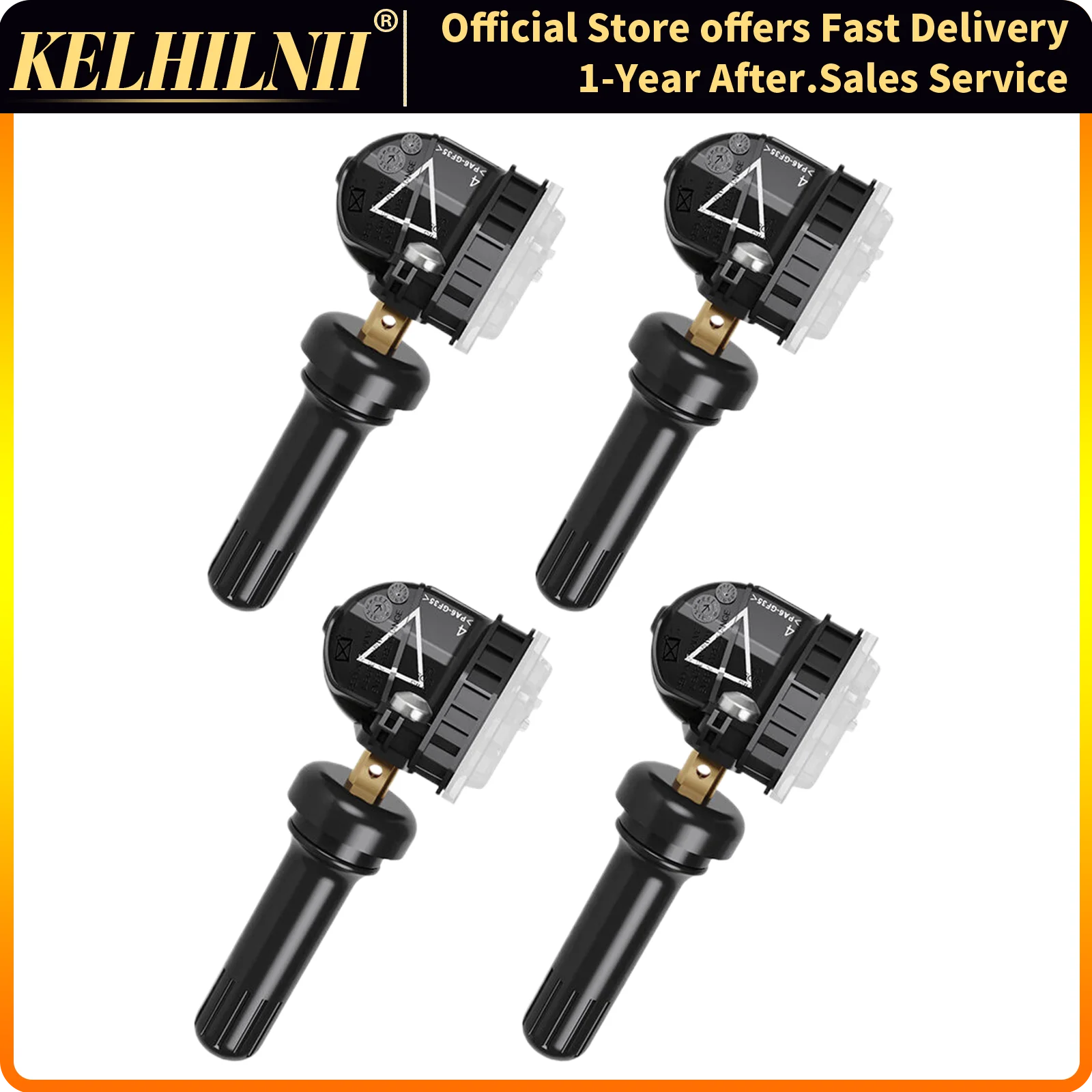 

13598773 Tire Pressure Sensor 4Pcs Tire Pressure Monitoring System tpms Sensor 433Mhz For Buick GMC Chevy Cadillac(Pack of 4)