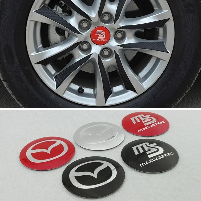 

Car Wheel Center Caps Stickers for Mazda MS Speed 2 3 5 6 Axela Atenza MX RX MX3 MX5 Cx-7 Cx-9 Cx5 Protege 323 Exterior Badge