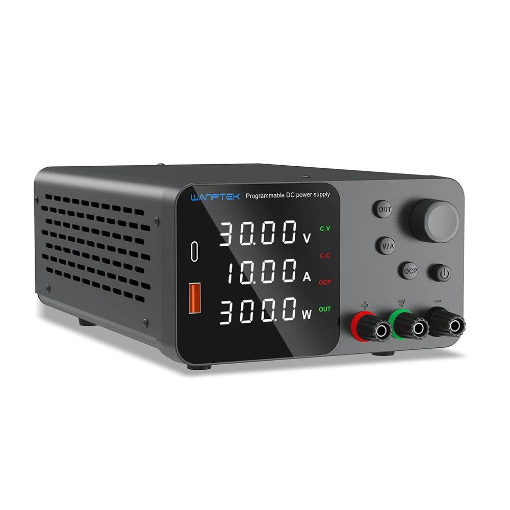Wanptek Adjustable DC Power Supply 30V 5A 10A 60V 5A 120V 3A Lab Bench Power Source Stabilized Power Supply 160V 2A TPS3010