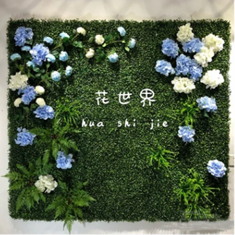 Encrypt Milan Plant Wall Lawn, Artificial Green Plants, Wedding Home Garden Three-dimensional Background Wall, Plastic Turf