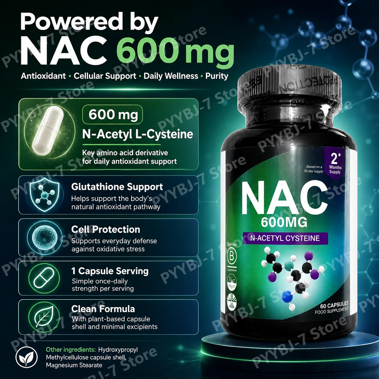 NAC 600mg Kapseln Antioxidans – Nac N Acetyl Cysteine Bewertung und Preis