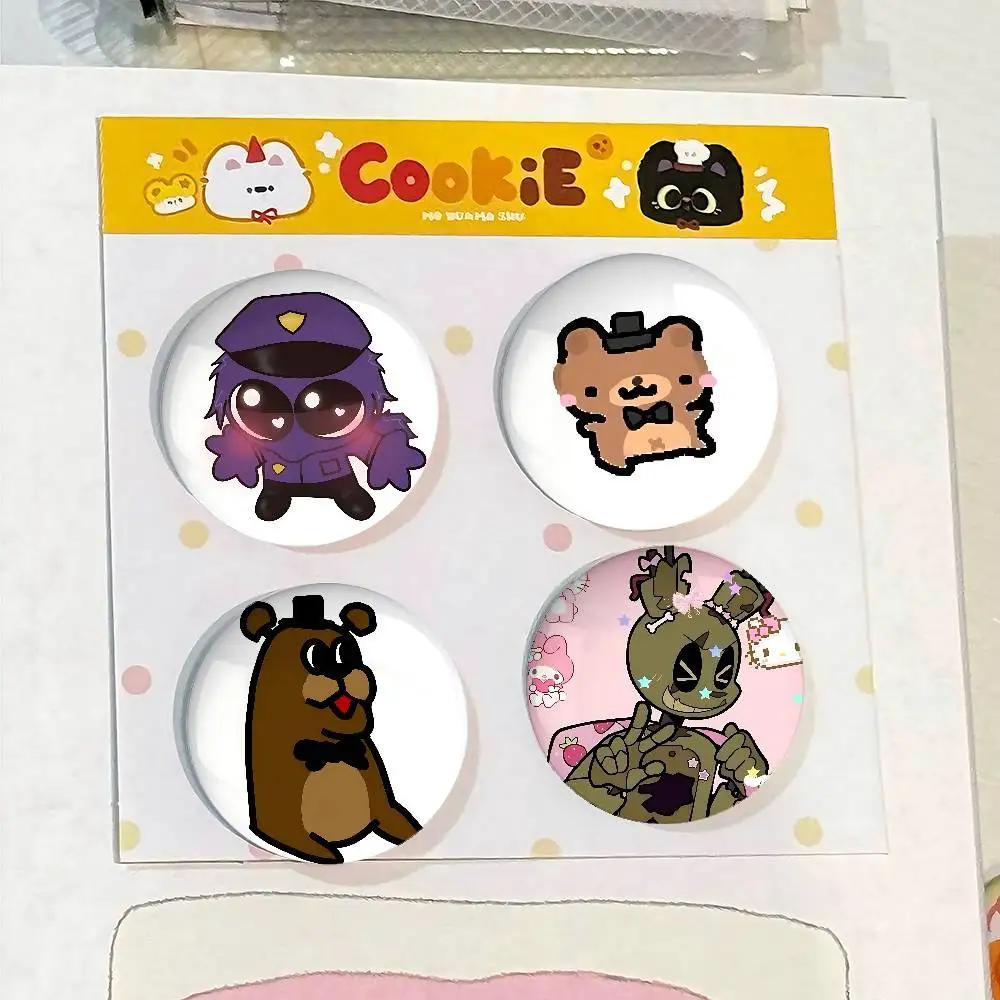 لطيف F-FnafS شارات صفيح لينة زر دبوس بروش شارة معدنية مخصصة مجوهرات اكسسوارات قبعة حقيبة التلبيب