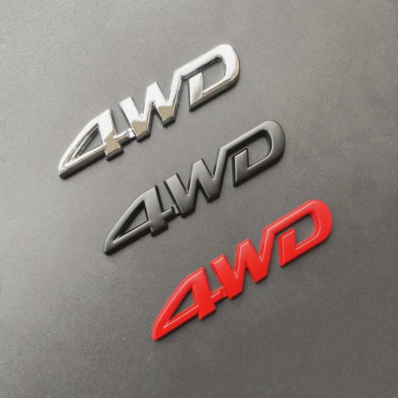 

3D Metal 4WD Logo Car Trunk Side Fender Badge Badge Sticker Decal for Kia Sportage Ceed Picanto Rio ProCeed Niro 5 3 4 K7 K5 K8