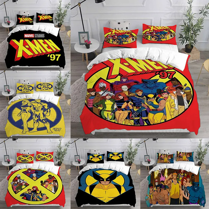 Superhero Wolverine Bedding Sets Comforter Quilt Bed Cover Duvet Cover Pillow Case 2-3 Pieces Sets Kids Adult Size