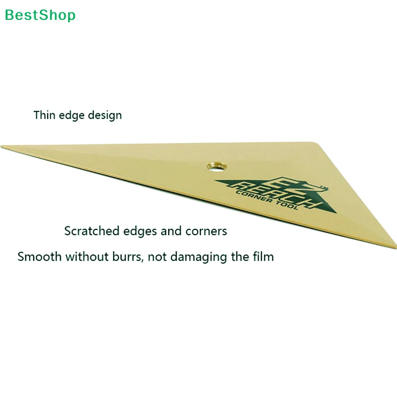 ★1Pc Soft Triangle Go Corner Squeegee Vinyl Car Wrap Window Tinting Scraper Carbon Film Window Edge Installation Tucking Tool