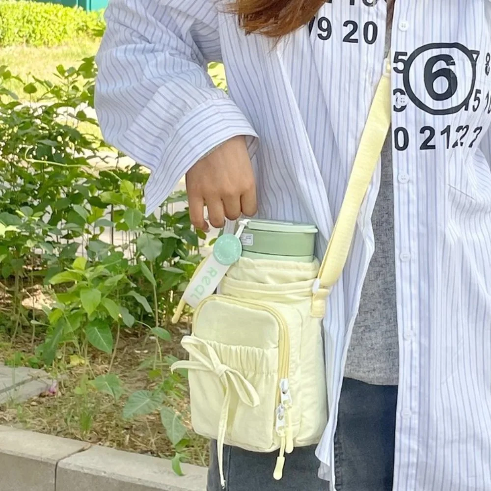 

Korean Bow Bag Multi-function Sac Femme Lightweighte Phone Bolsos De Mujer Portable Water Cup Bolso Crossbady Bags for Woman