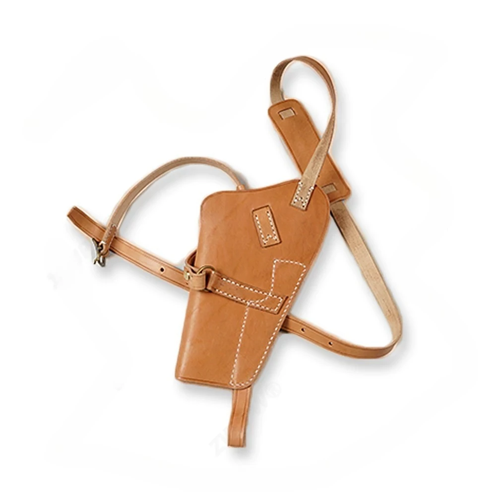 US Vintage M3 Leather Holster Genuine Cowhide Crossbody Portable Replica for M1911wear-resistant  Stylish Ideal for Collection