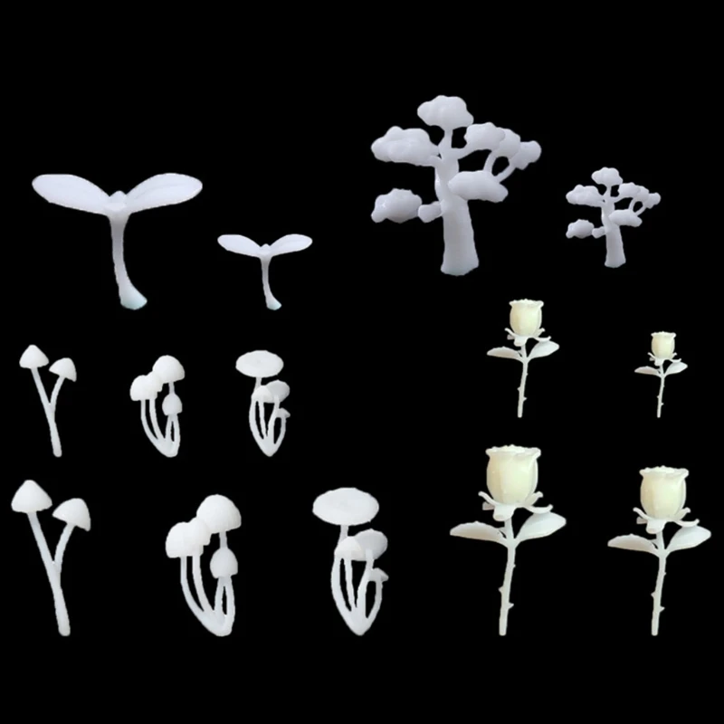 

Plastic Small Rose Handmade Mini Mushrooms 3D Resin Mold Filler Epoxy Resin Filling Materials Filling Model Jewelry