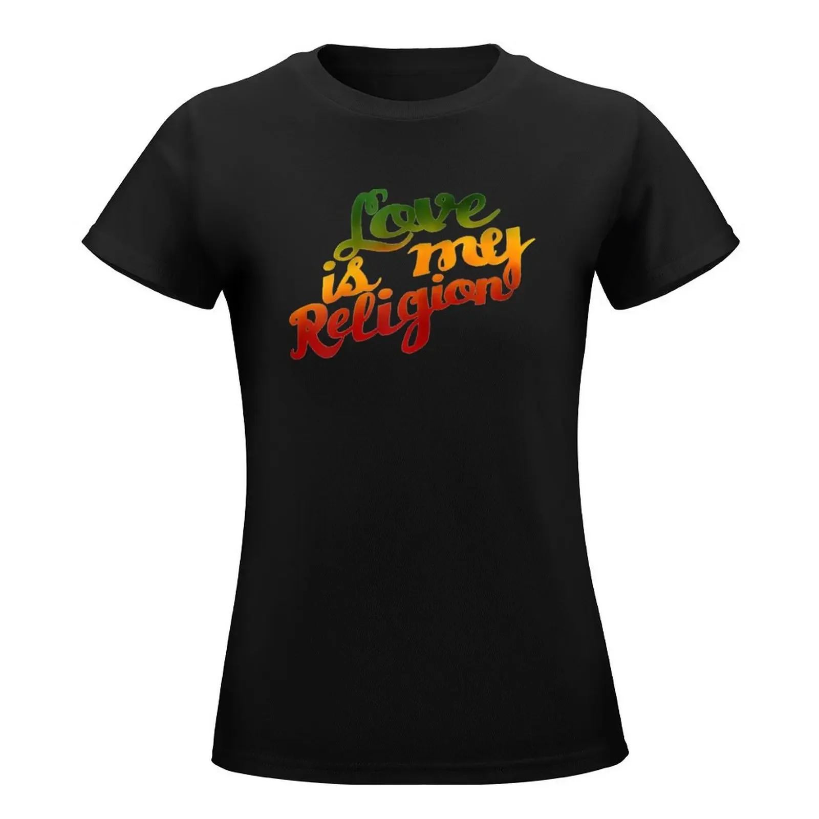 Love Is My Religion Ziggy Marley T-Shirt hippie clothes tees summer top plain t shirts for Women