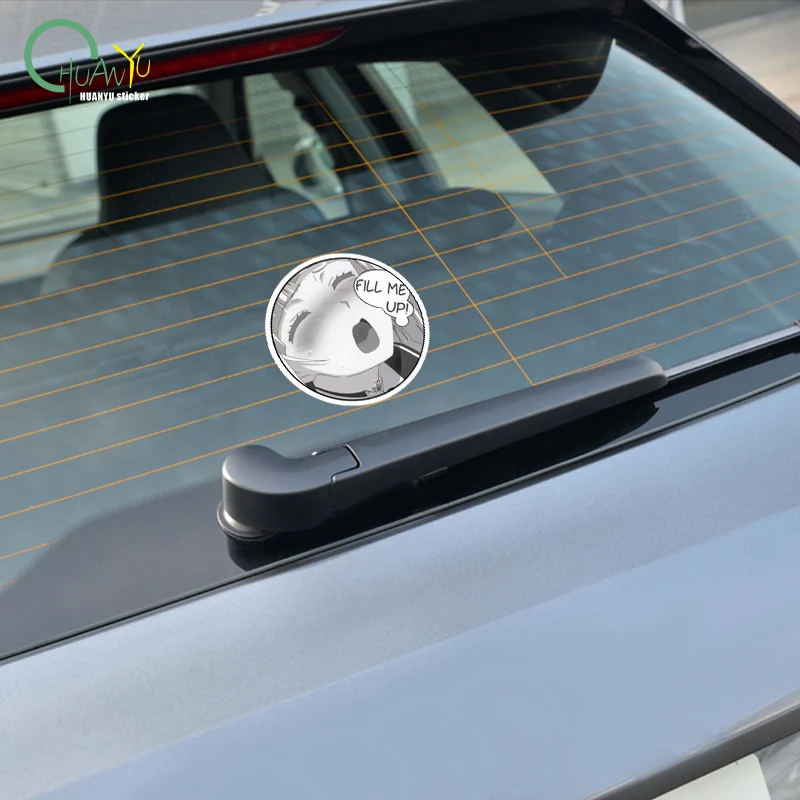 傷のつきにくい車のステッカー,ビニールステッカー,防水,かわいいアニメ,車のスタイリング,私をいっぱいにする,ゼロ2,15cm x 15cm