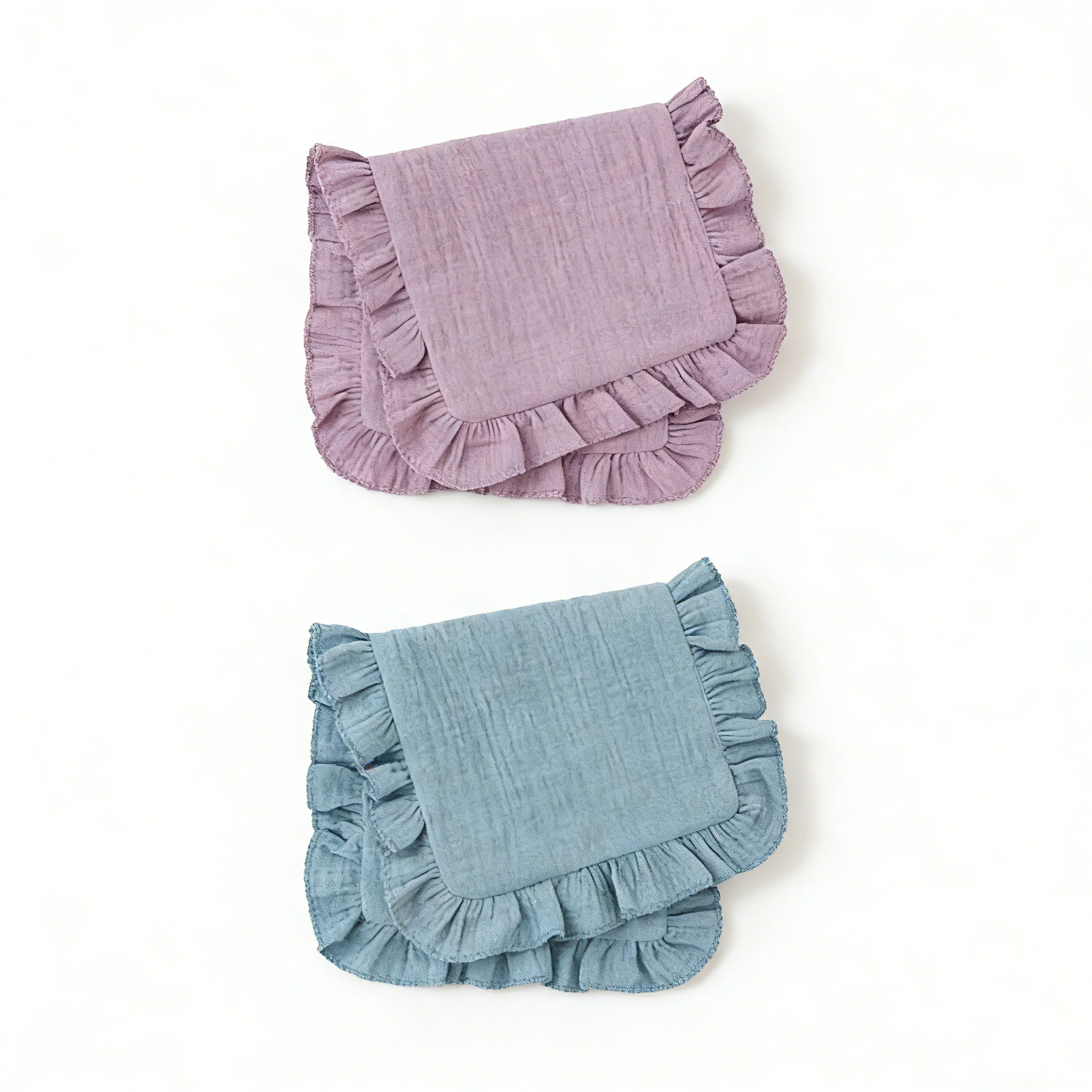 2Pcs Baby Burp Cloths Soft Absorbent Cotton Bibs Newborn Saliva Towel Feeding Burping Cloth