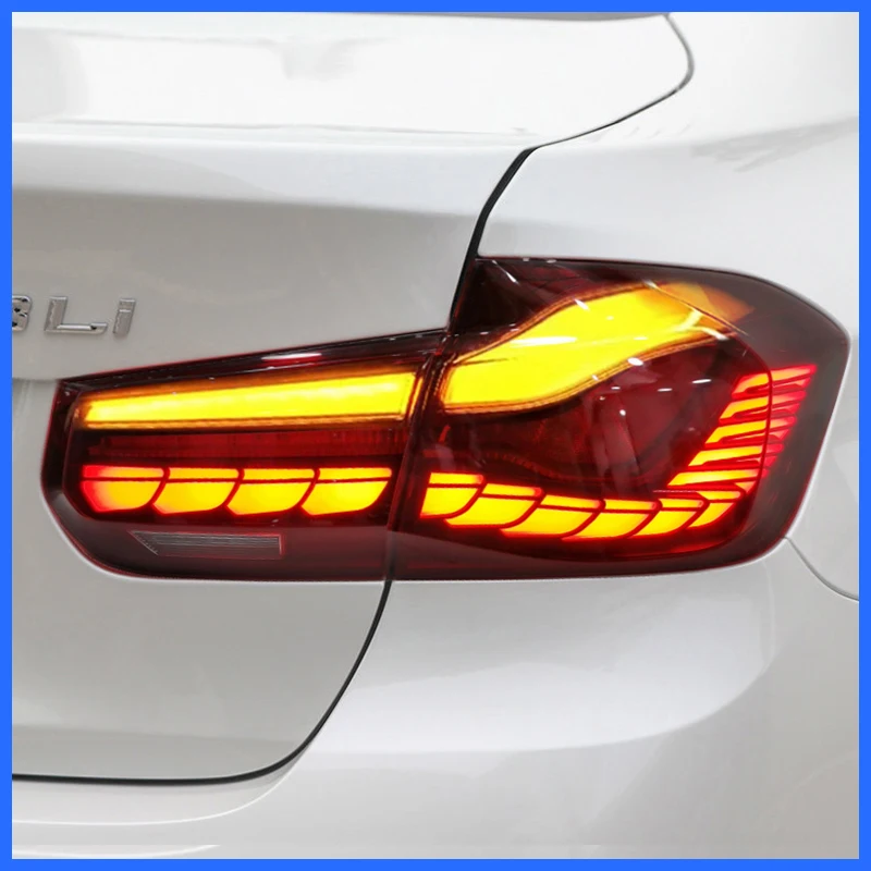 New 2013-2017 Rear For F30 F35 320i 328i Fog Lamp + Brake   Reverse  Dynamic Turn Signal Car LED Tail Light Taillight