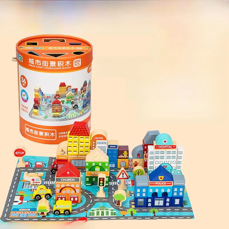 huitang-scene-de-rue-batiment-blos-grand-anulaire-80-pieces-60-puzzles-assemblage-ex-jouet-pour-enfants-a-partir-de-3-ans