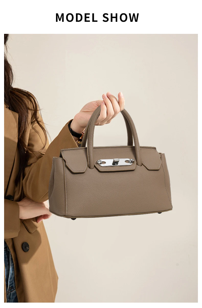 Leder-Damenhandtasche 2026 Neue Mode Elegante Muttertasche Lässige Pendler-Damenhandtasche Schulter-Umhängetasche – Detail 1