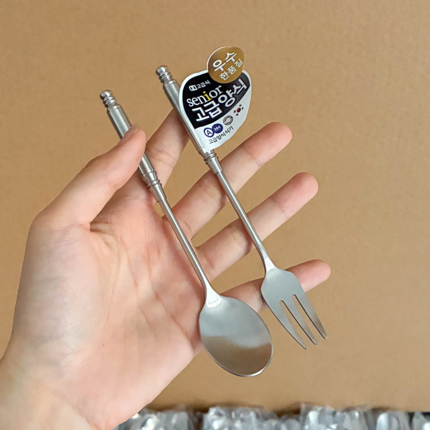 

Ele Coffee Spoon 304 Stainl Steel Milk Stirring Sti Home Use Dert Fork round Handle Kitchen Dining Utensil