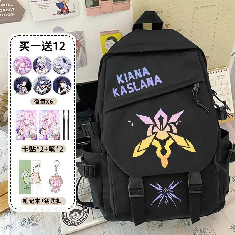 Honkai Impact 3 Alliance For Boys Girls, Large Capacity Bag, Ins Style, Elementary And Middle School Students, Third To Sixth An