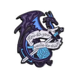 Adventure Game Characters Anime Dragon Enamel Pins Brooch Lapel Badges Jewelry Cartoon Metal Brooch Backpack Accessories Gift
