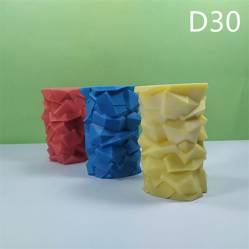 

D30 Stone Column Candle Silicone Mold Gypsum form Carving Art Aromatherapy Plaster Home Decoration Mold Wedding Gift Handmade