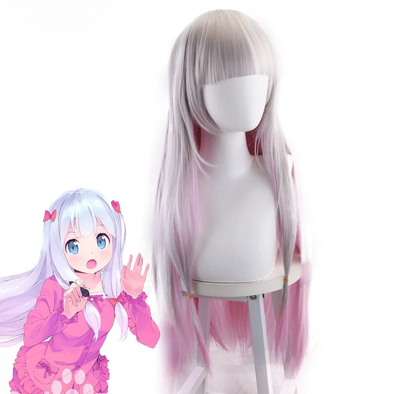 EroManga-sensei And Izumi Shizuku Cosplay Wig Pink Gradient