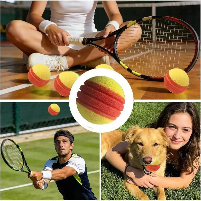 Bounce Soft Safe Indoor Training 3,5 Zoll Durchmesser PU-Schaum Tennisball TYPTI Ball Stoßdämpfende Schlägersport-Tennis-Trainingshilfen