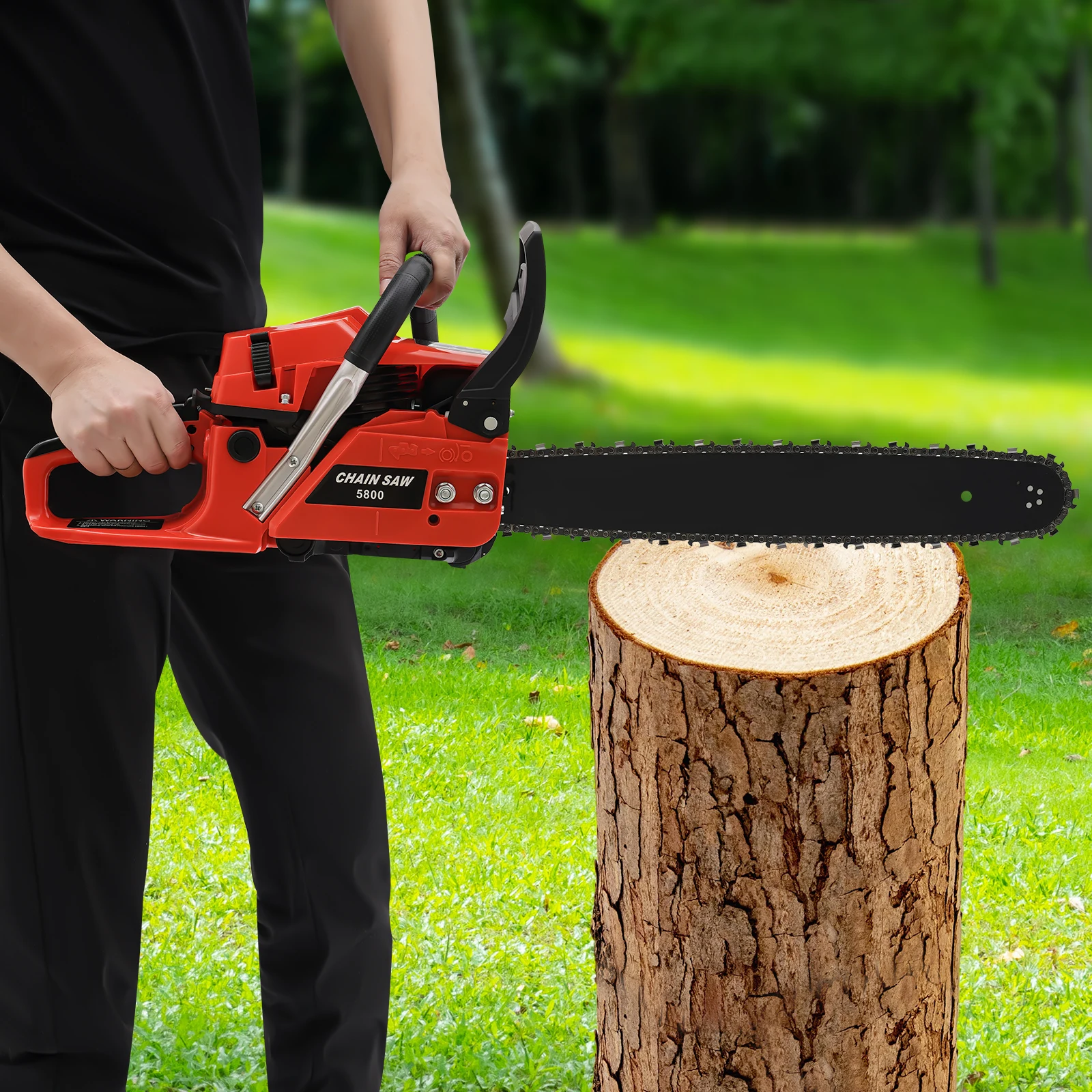 

58CC 2-тактная 20-дюймовая газовая бензопила Бензиновые цепные пилы для резки древесины