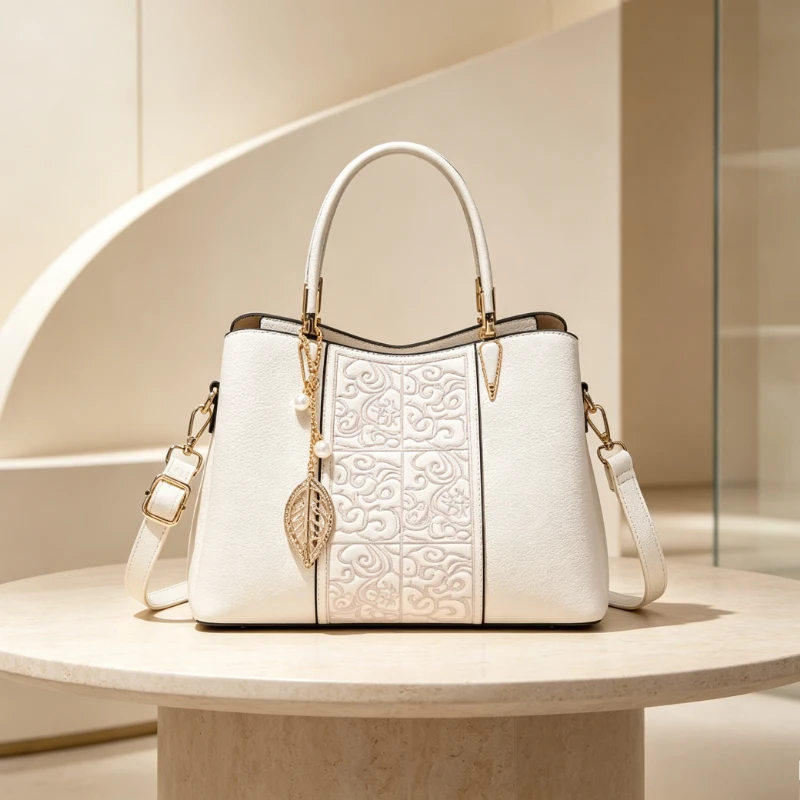 Luxury Italian Leather Crossbody Bag Designer Shoulder Handbag For Women Elegant Tote Purse