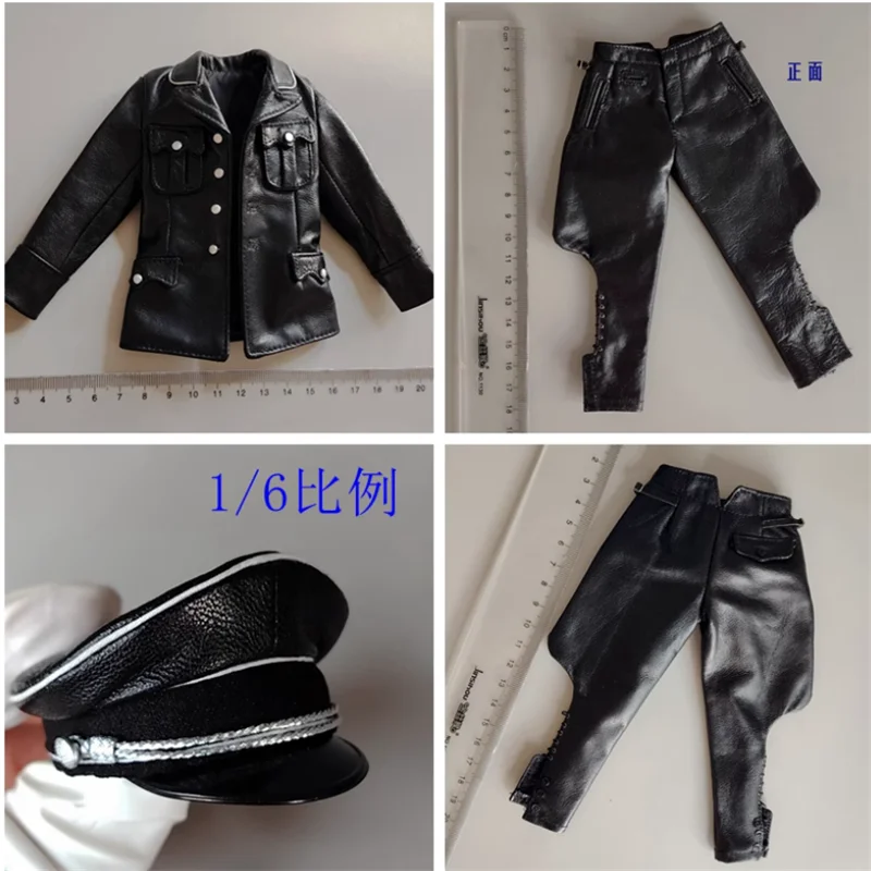

Snail BROWN ART 1/6 Doll Soldier Leather Clothing Uniform Pants Hat Model Fit 12'' Action Figure Model In Stock