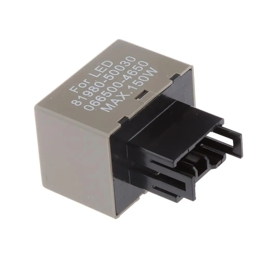 8 Pin Turn Signal Relay LED Electronic Hyper Flasher Relay Plug and Play Bulb Fix for Suzuki Geely Cars