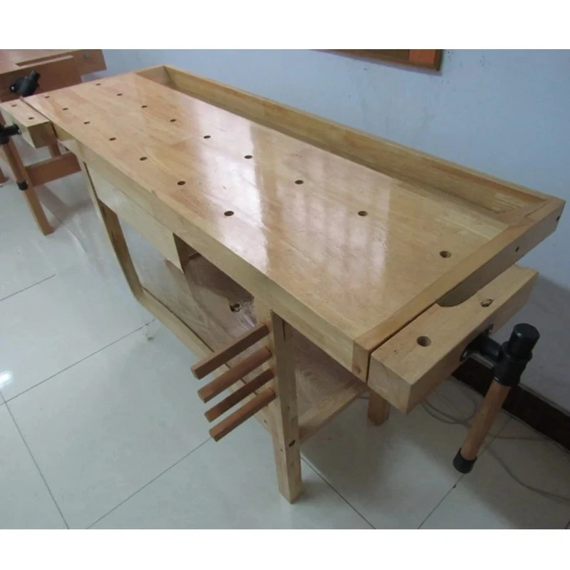 

Многофункциональный деревянный верстак-консоль из бука, ручной работы, для самостоятельной сборки, стол из массива дерева с зажимом YL-151-A