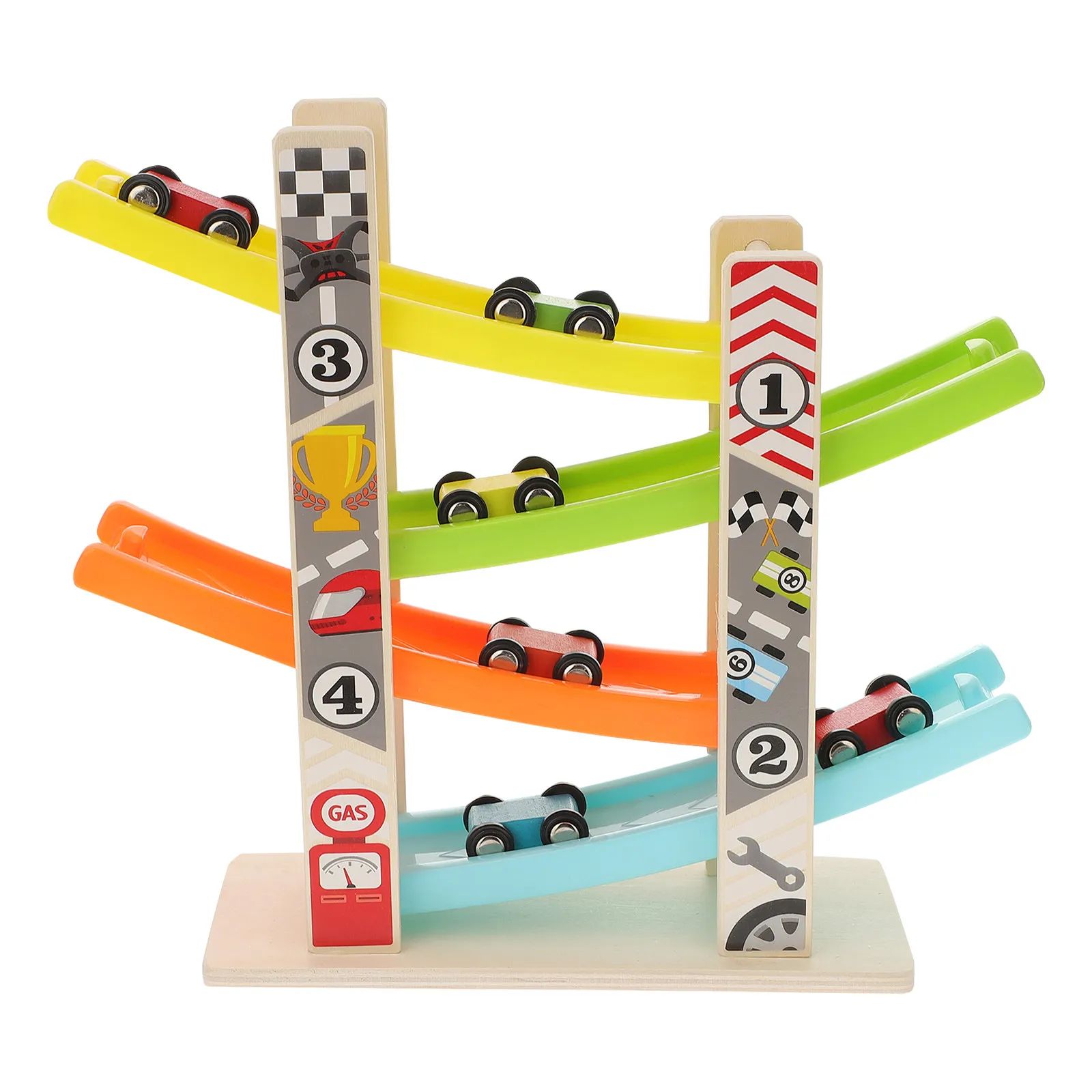 

1Set Race Track Slide Car Colorful Ramp Educational Gift for Kids Toddlers Hand Eye Coordination Race Track Toy for Kids