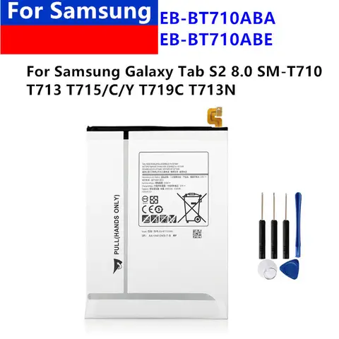 For SAMSUNUG Table Battery  For  Galaxy Tab S2 8.0 T710 T715 T715C SM T713N T719C EB-BT710ABE EB-BT710ABA 4000mAh