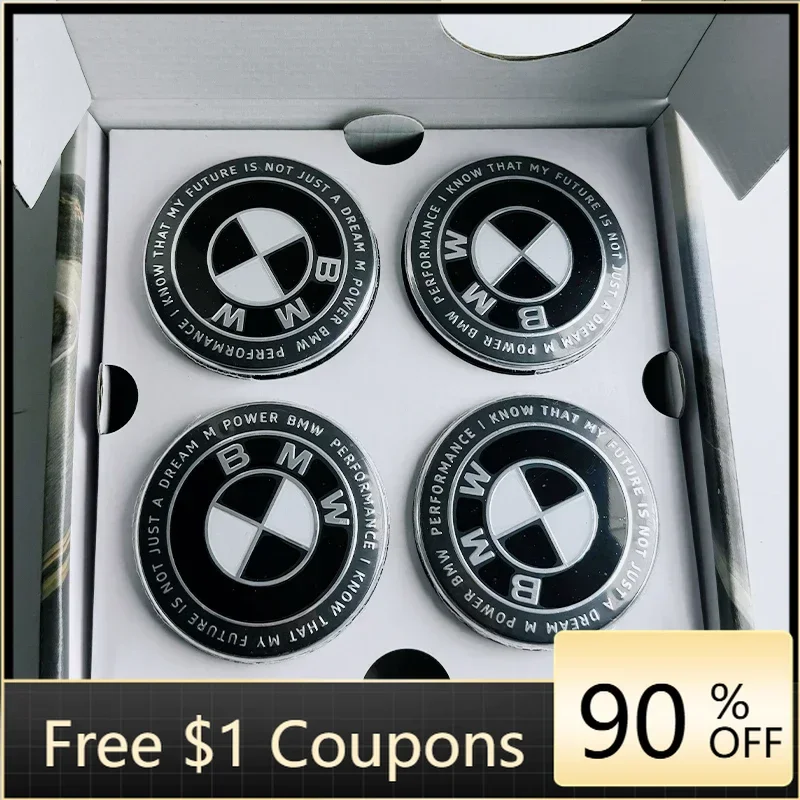 

Аксессуары: Наклейки на колеса для BMW 2025, 4 шт., 56/68 мм, плавающие колпачки для центра дисков BMW к 50-летию, для BMW G11 G12 G30 G31 G32 G08