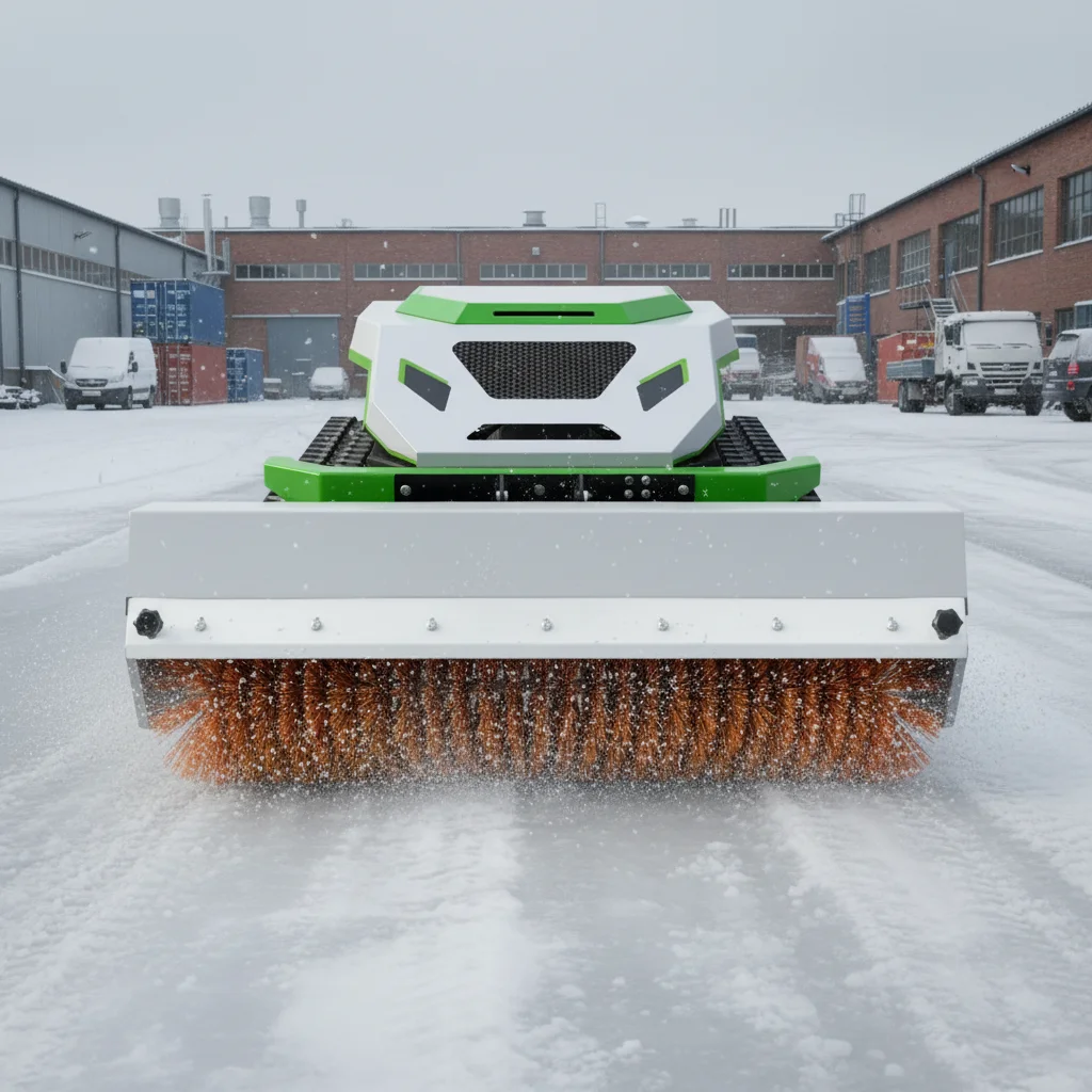 Rechargeable Remote Control Lawn Mower Multifunctional Snow Pusher for Outdoor Courtyard