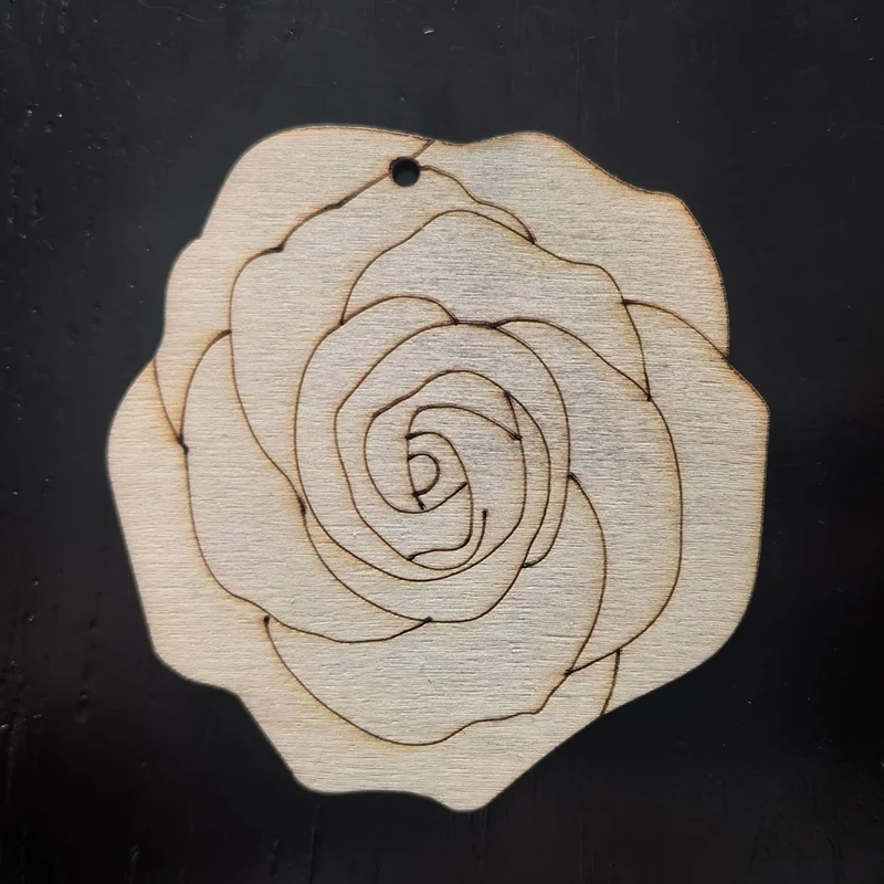 60 pezzi di fiori in legno non finiti artigianato in bianco a forma di fiore decorazioni in legno fiore decorazione del ringraziamento di natale