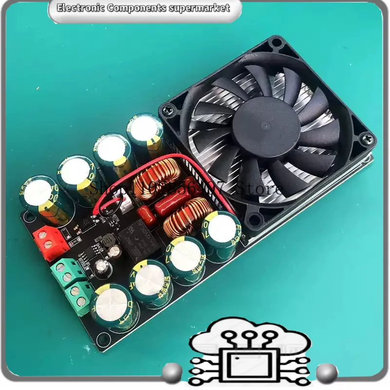 HIFI single voltage stereo high-power D-class digital power amplifier board 2x600W ultra TPA3255 relay protection