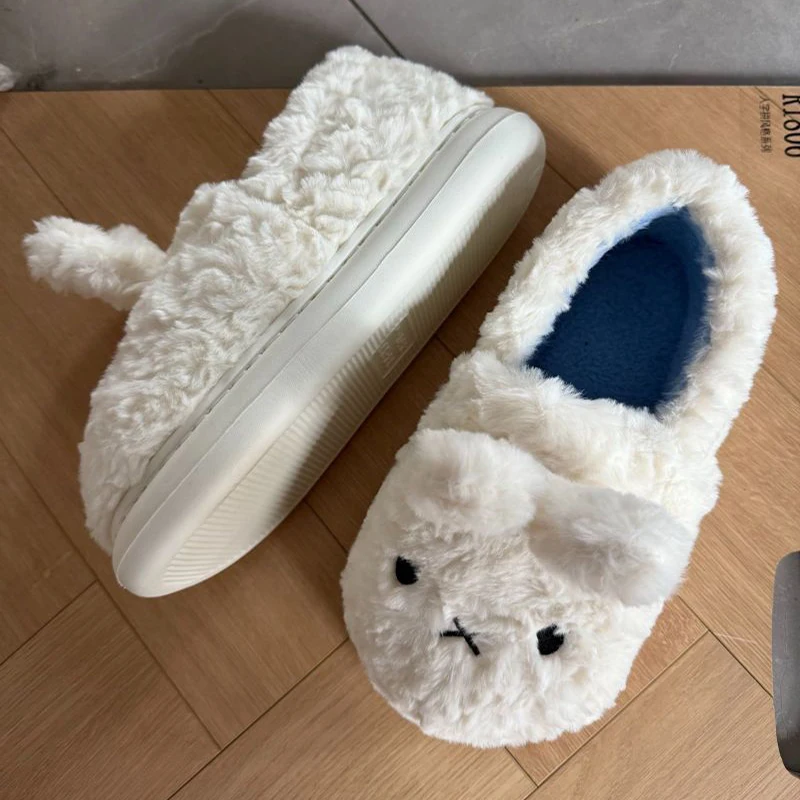 أحذية ميفي القطنية القطيفة للاستخدام الداخلي والخارجي، راحة غامضة دافئة، هدايا كرتونية لطيفة للنساء والفتيات، شباشب قطيفة #2