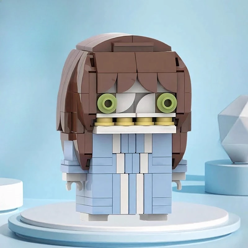 

Creative Horror Movie Series Action Figures Building Blocks MOC Demon Exorcism Girl Mini Doll Model Children's Toy Birthday Gift